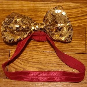 10 for $16 - Infant Girls Gold Bow Headband